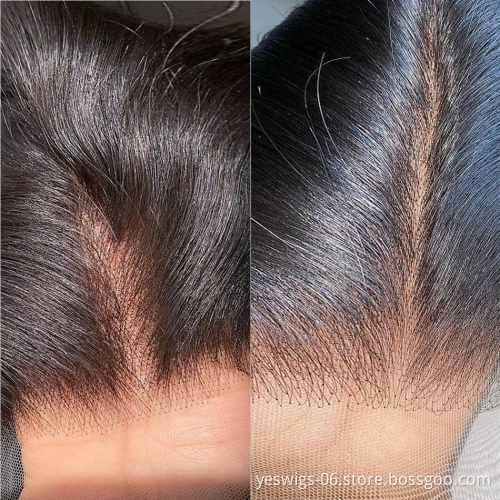 Yeswigs Wholesale Lace Frontal Closure Wig Raw Mink Indian Virgin Human Hair Full HD Lace Front Wig Pre Plucked Natural Hairline